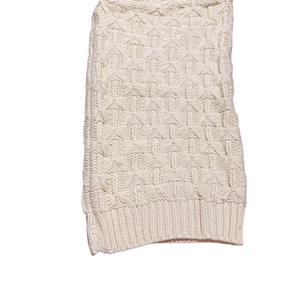 Anthropologie | NWT Cream Cropped Cable  Knit Cardigan Sweater | ONE SIZE - Picture 7 of 13
